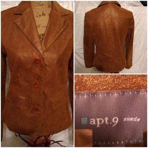 Apt 9 100% Leather Blazer M